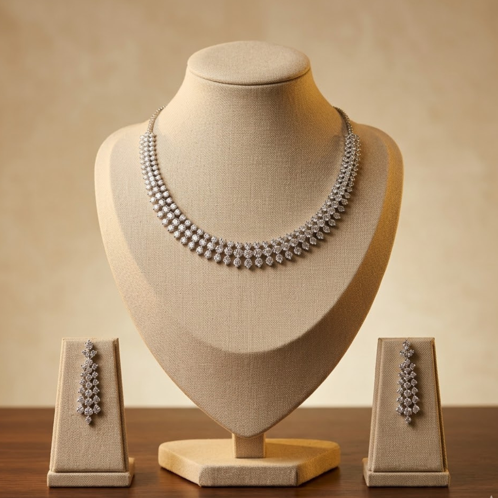 Crystal Stone Necklace Set