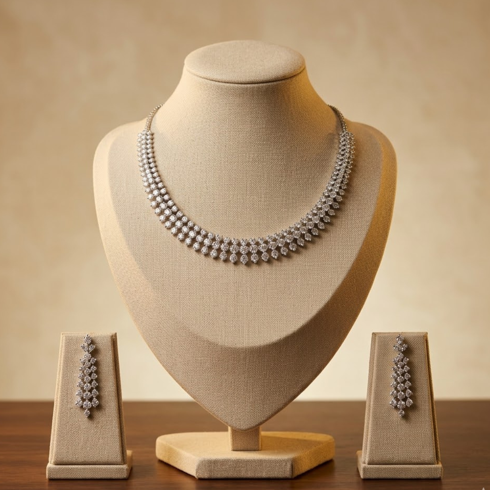 Crystal Stone Necklace Set