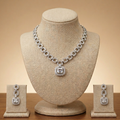 Crystal Link Necklace Set