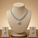 Crystal Link Necklace Set