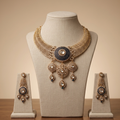 Royal Blue Kundan Set
