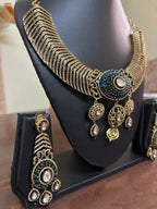 Royal Blue Kundan Set
