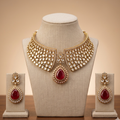 Royal Ruby Polki Set