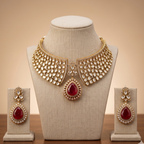 Royal Ruby Polki Set