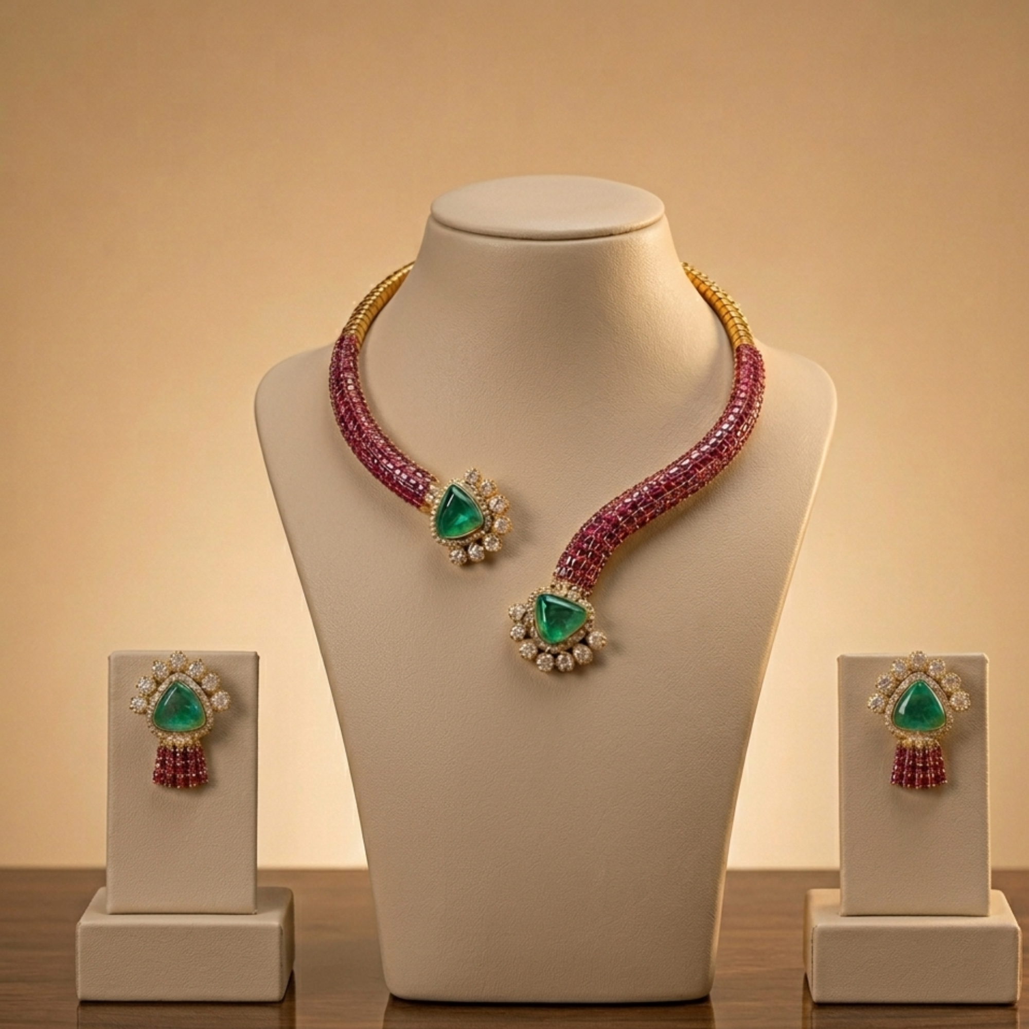 Emerald Ruby Elegance Set