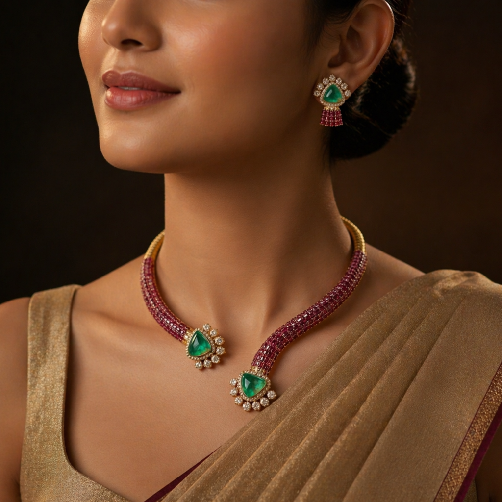 Emerald Ruby Elegance Set