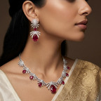 Blush Stone Necklace Set