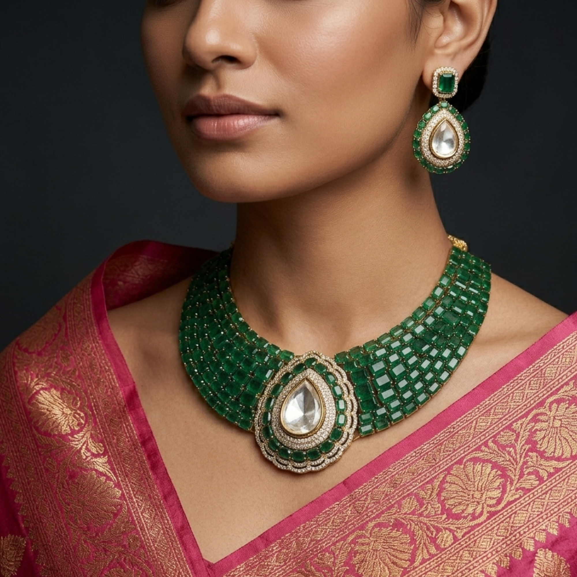 Emerald noor set