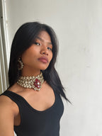 Ruby Floral Kundan Choker