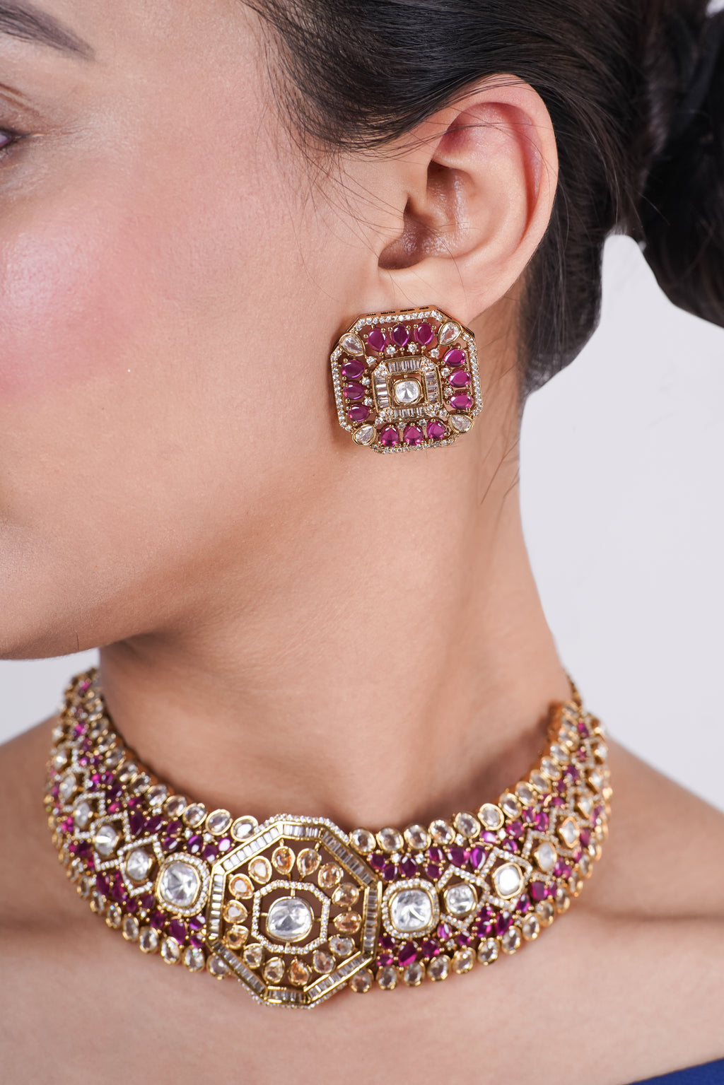 Polki Kundan Choker Set