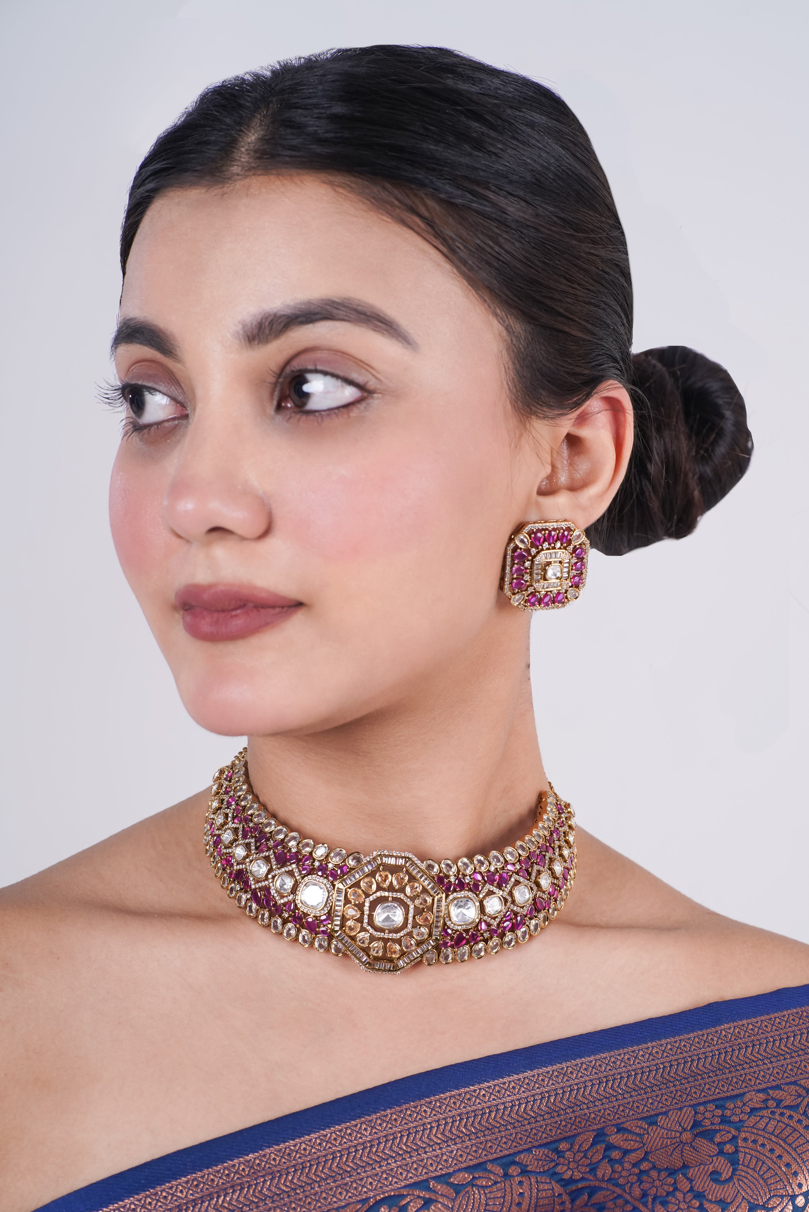 Polki Kundan Choker Set