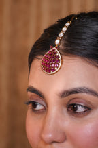 Pink Kundan Choker Set