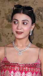 Crystal Link Necklace Set