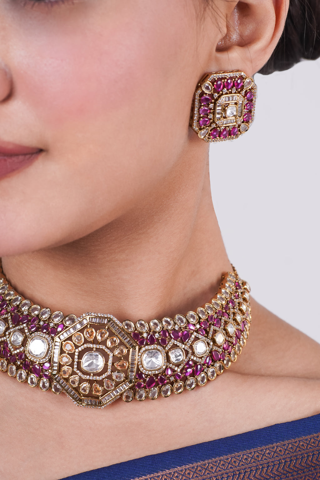 Polki Kundan Choker Set