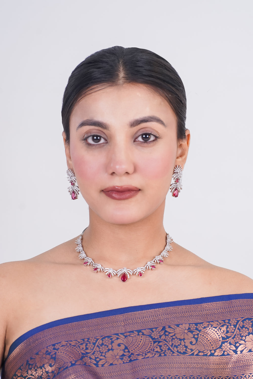 Blush Stone Necklace Set