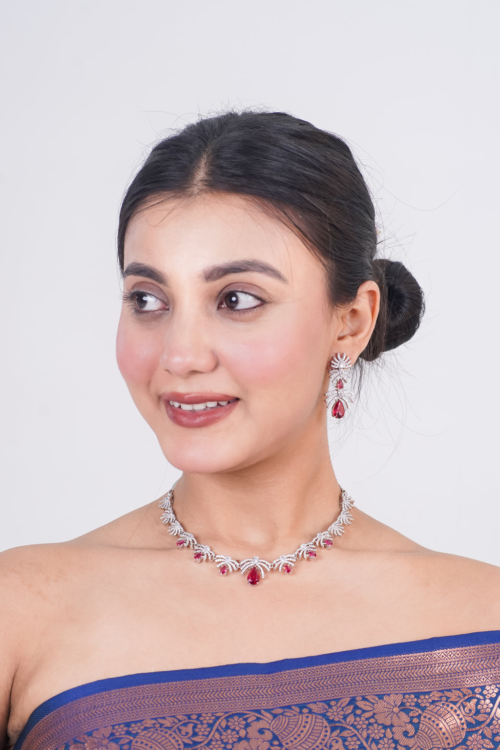 Blush Stone Necklace Set