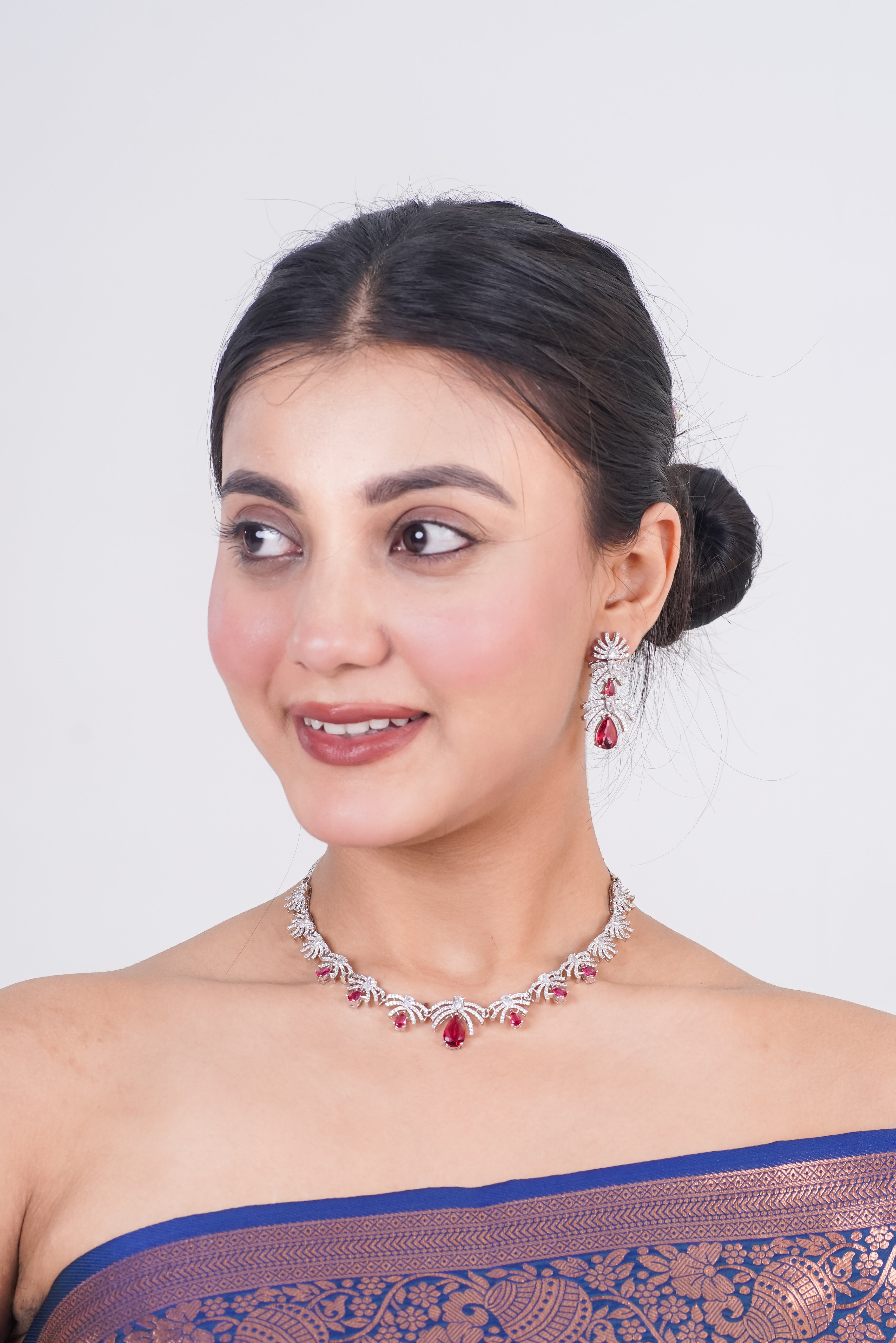 Blush Stone Necklace Set