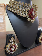 Ruby Floral Kundan Choker