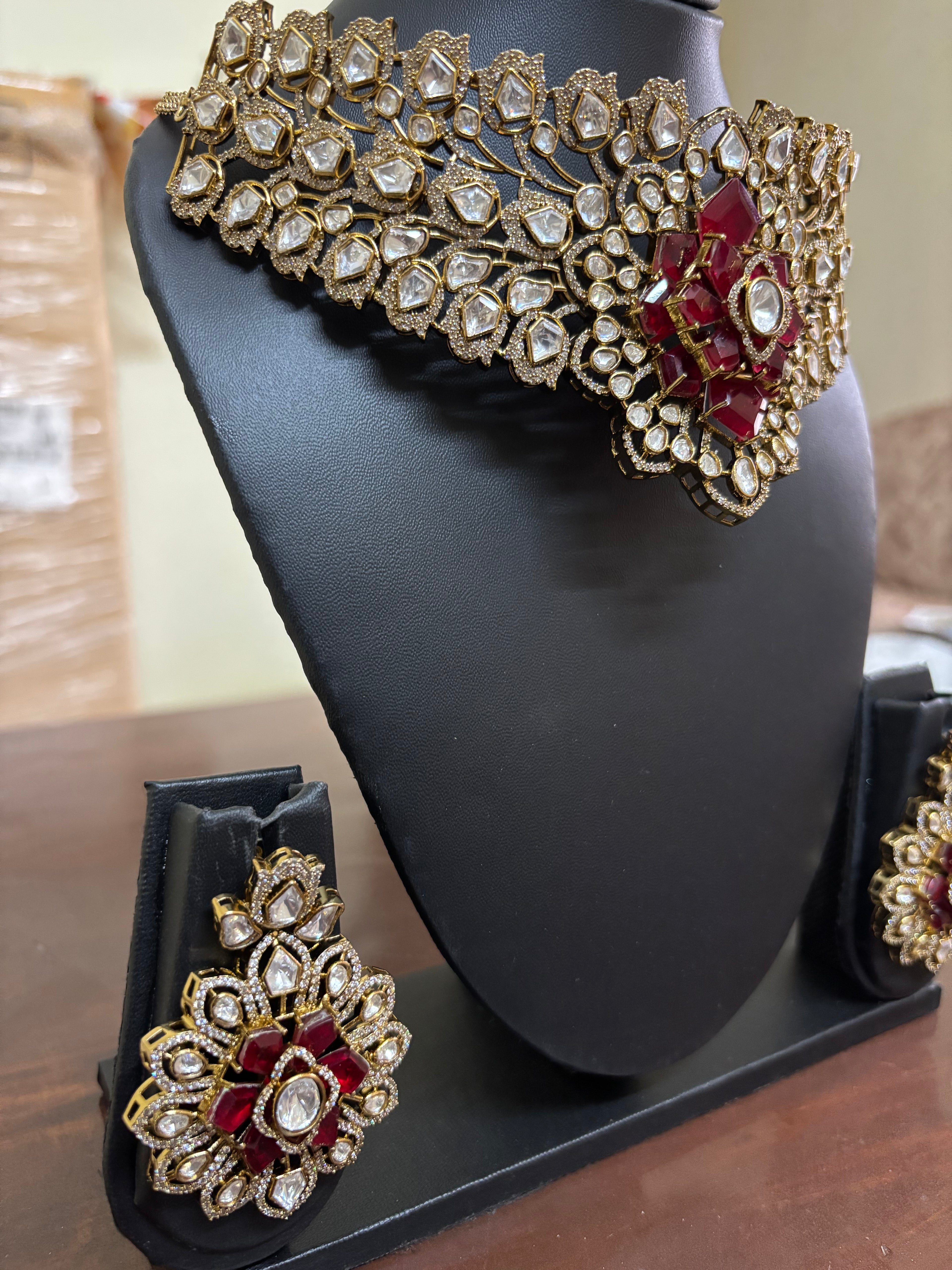 Ruby Floral Kundan Choker