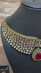Royal Ruby Polki Set
